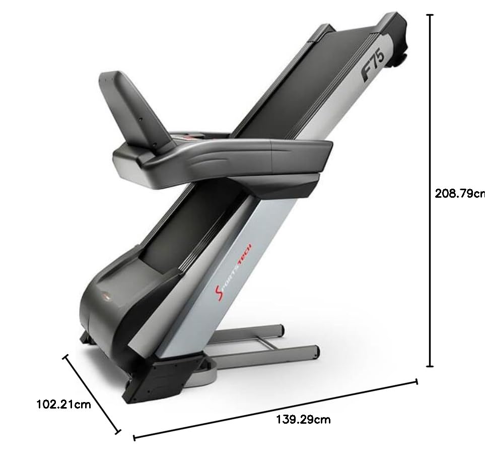 Sportstech, Laufband klappbar mit groรem 21,5-Zoll-Touchdisplay, F75