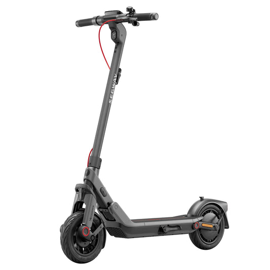 Segway-Ninebot E3 D E-Scooter für Pendler mit Straßenzulassung, 45km Reichweite (37km bei 20km/h), 800W Motor, faltbar & leicht (17,5kg), Federung vorne & hinten, 10-Zoll Reifen, IPX5