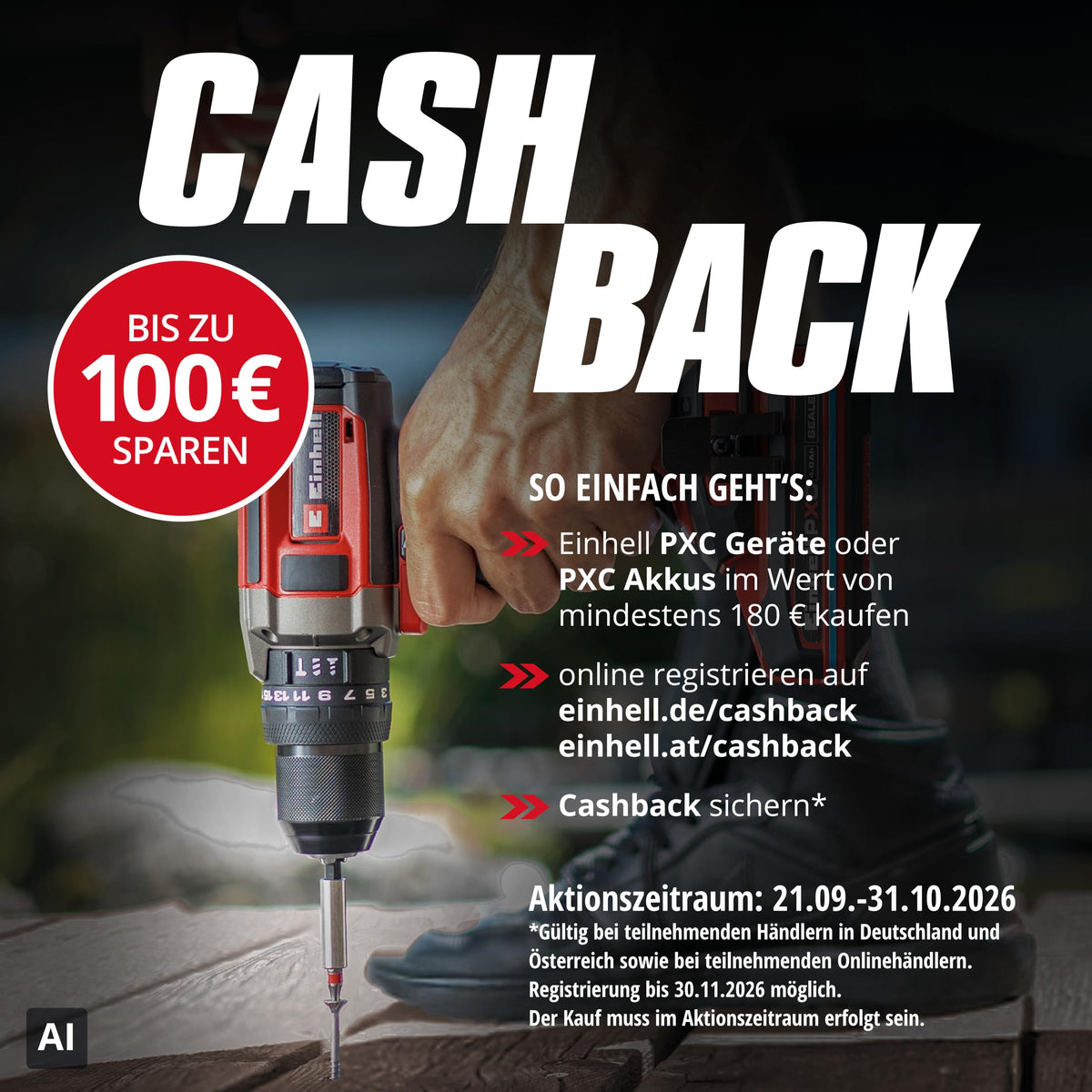 Einhell Akku-Rasenmäher RASARRO 36/42 Kit Power X-Change (36 V, 42 cm Schnittbreite, bis 550 m², Brushless, Mulchfunktion, 50L Fangkorb, inkl. 2X 4,0 Ah Akkus + Ladegerät)